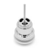 Piletta di scarico click clack universale bianco opaco con e senza troppopieno