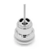 Piletta di scarico click clack universale bianco opaco con e senza troppopieno