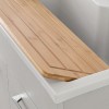 Asse di lavaggio in legno di bamboo per lavatoio in resina da 80 cm 