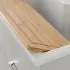 Asse di lavaggio in legno di bamboo per lavatoio in resina da 80 cm 
