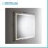 Specchiera LED 100x70 reversibile con retroilluminazione interna e telaio bianco