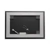 Specchiera LED 100x70 reversibile con retroilluminazione interna e telaio bianco