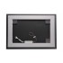 Specchiera LED 100x70 reversibile con retroilluminazione interna e telaio bianco