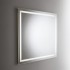 Specchiera LED 100x70 reversibile con retroilluminazione interna e telaio bianco
