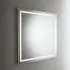 Specchiera LED 100x70 reversibile con retroilluminazione interna e telaio bianco