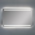 Specchio reversibile 100x70 fasce LED retroilluminate e illuminazione perimetrale