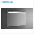 Specchiera da parete 100x70 con fascia LED e illuminazione interna 