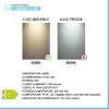 Specchiera da parete 100x70 con fascia LED e illuminazione interna 