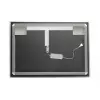 Specchiera da parete 100x70 con fascia LED e illuminazione interna 