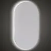 Specchio ovale LED 62x110 illuminazione perimetrale e installazione reversibile