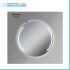 Specchio LED 75 cm con doppia sabbiatura ad arco e illuminazione perimetrale