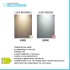 Specchiera LED 75 cm con illuminazione perimetrale interna e telaio nero
