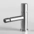 Miscelatore bidet satinato senza leva in acciaio inox Gemini