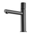Miscelatore lavabo nero opaco senza leva in acciaio inox Gemini