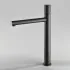 Miscelatore lavabo alto nero opaco senza leva in acciaio inox Gemini
