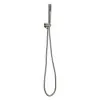 Kit doccia completo satinato in acciaio inox con doccetta in ottone 