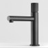 Set miscelatori lavabo e bidet nero opaco con leva zigrinata Gemini