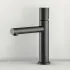 Set miscelatori lavabo e bidet nero opaco senza leva in acciaio inox Gemini