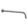 Kit doccia satinato con braccio 35 e soffione 30 in acciaio inox Gemini