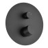 Set doccia incasso nero opaco con soffione 30 e kit doccia completo Gemini