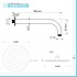 Set doccia incasso satinato con soffione 30 e kit doccia completo Gemini