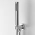 Set doccia incasso satinato con soffione 30 e kit doccia completo Gemini
