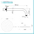 Set doccia incasso satinato con soffione 25 e kit doccia completo Gemini