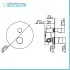 Set doccia incasso satinato con soffione 25 e kit doccia completo Gemini