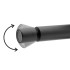 Set miscelatori lavabo alto e bidet nero opaco senza leva Gemini
