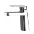 Miscelatore lavabo in ottone cromato con sottile leva monocomando Nemes
