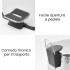 Cestino bagno cromato 3lt apertura a pedale e secchio removibile 