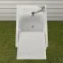 Mobile lavatoio 45x60 bianco con serranda vasca e asse strofinatoio