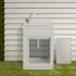 Mobile lavatoio 45x60 bianco con serranda vasca e asse strofinatoio