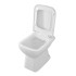 Wc tradizionale con scarico a parete in ceramica lucida Ginevra
