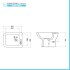 Coppia wc e bidet con scarico a pavimento e copriwc originale Ginevra 