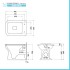 Coppia wc e bidet con scarico a parete e copriwc originale Ginevra 