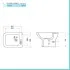 Wc e bidet tradizionali con scarico a terra e lavabo 60 cm Ginevra