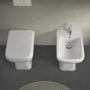 Wc e bidet tradizionali con scarico a terra e lavabo 60 cm Ginevra