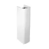 Lavabo con colonna 60 cm monoforo in ceramica lucida Ginevra