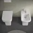 Wc filomuro salvaspazio senza brida con scarico universale Ginevra