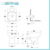 Wc e bidet filomuro salvaspazio Rimless e sedile originale soft close Ginevra