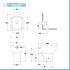 Wc e bidet filomuro salvaspazio Rimless e sedile originale soft close Ginevra
