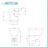 Wc e bidet filomuro salvaspazio Rimless e sedile originale soft close Ginevra