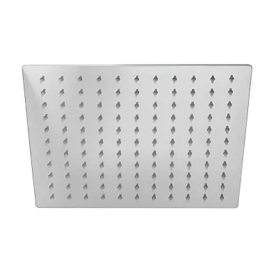 Soffione doccia quadrato 40x40 cm cromato lucido in acciaio inox
