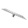 Soffione doccia quadrato 40x40 cm cromato lucido in acciaio inox