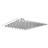 Soffione doccia rettangolare 25x15 cm cromato lucido in acciaio inox
