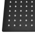Set doccia nero opaco con braccio soffione rettangolare 30x20 e kit doccia 