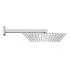 Kit doccia braccio 40 cm e soffione quadrato 40x40 cm cromato lucido