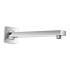 Kit doccia braccio 40 cm e soffione quadrato 40x40 cm cromato lucido