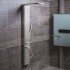 Colonna doccia satinata multi getto con 3 funzioni in acciaio inox